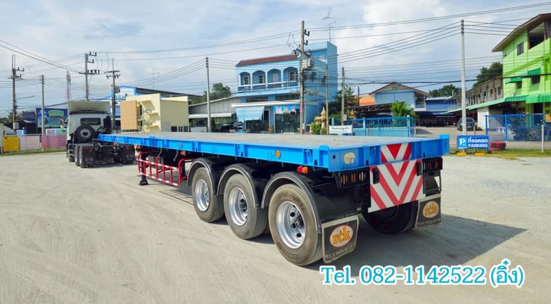 หางพื้นเรียบ สามเพลา อู่ RCK ปี 2561(4437) หางพื้นเรียบ สามเพลา อู่ RCK ปี 2561(4437)