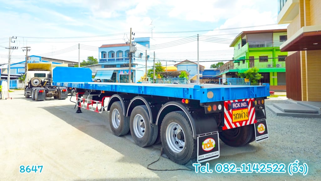 🚚💨 หางพื้นเรียบ สามเพลา อู่ RCK ปี 2564 (8647) 🚚💨 หางพื้นเรียบ สามเพลา อู่ RCK ปี 2564 (8647)
