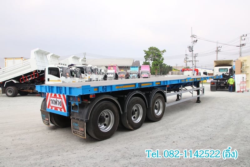 หางพื้นเรียบ สามเพลา อู่ CIMC ปี 2564(8294) หางพื้นเรียบ สามเพลา อู่ CIMC ปี 2564(8294)