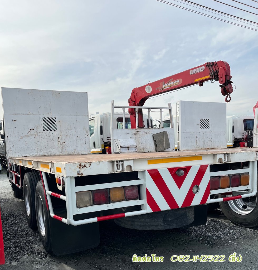 🚚 ISUZU FVZ 300แรงม้า รถบรรทุก 10ล้อ พื้นเรียบ ปี2014 (0978)