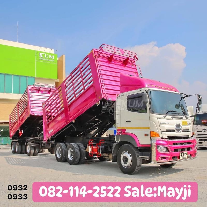 HINO FM 344แรงม้า รถบรรทุก 10ล้อ พ่วงแม่ลูก ปี2022