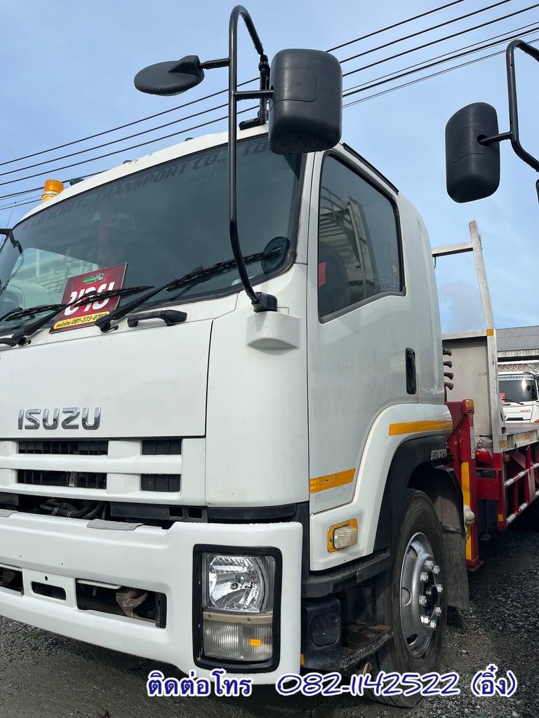🚚 ISUZU FVM 240 แรงม้า ปี 56 รถสิบล้อเครน (7224)