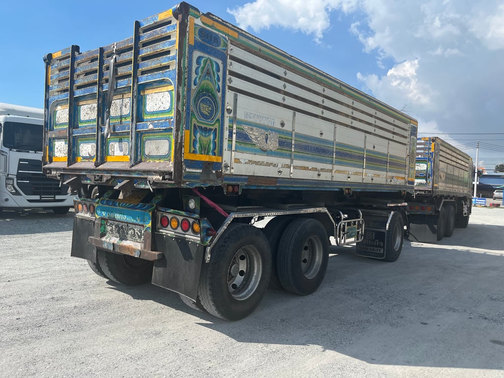 🚚💨 #ดั้มพ่วงแม่ลูก 344 ปี 56 อู่ สหกิจ 🚚💨 (3113,3114) 