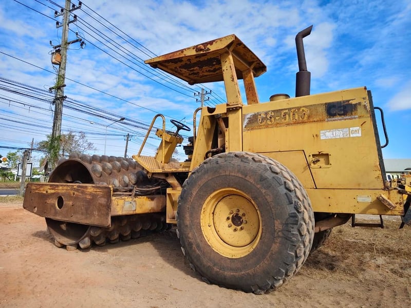 CAT CS563 ล้อหนาม 2เพลา เอกสารเล่มทะเบียน สภาพสวยเดิมๆ ใช้งานได้ดี อึดถึกทน ราคาถูกมาก