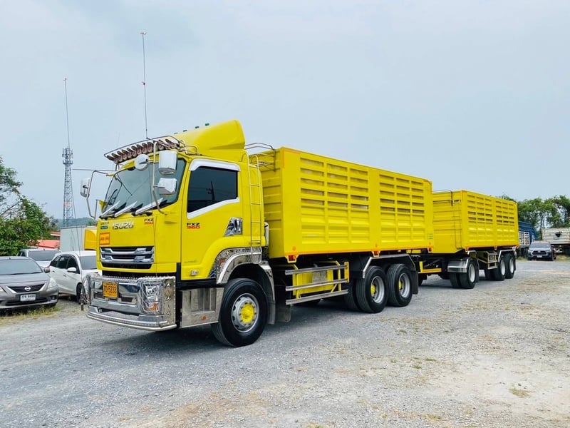 อีซูซุแม่+ลูก ไมล์แท้ 25,000ดม. บรรทุก 31.2ตัน ของใหม่ป้ายเกือบแดง