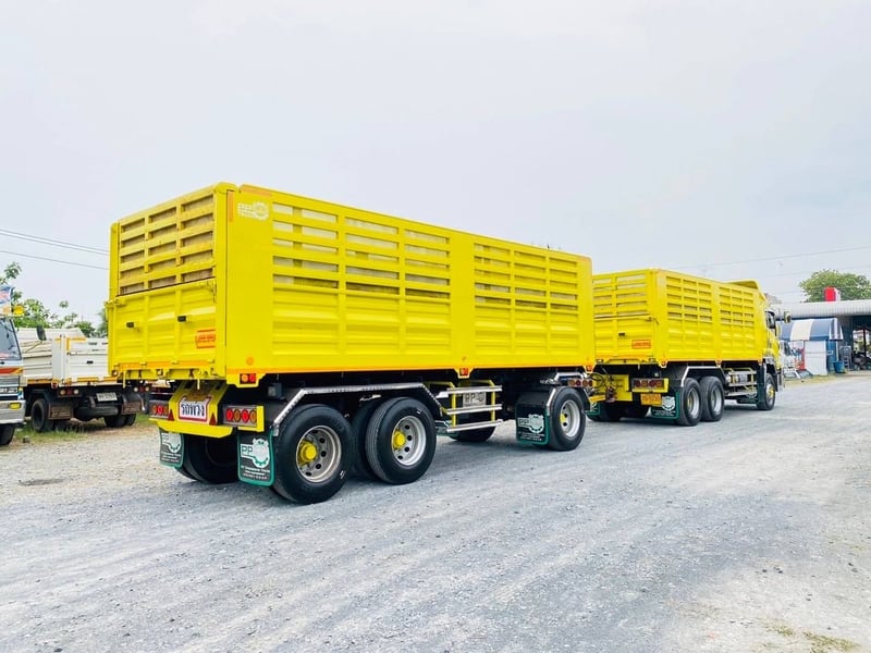 อีซูซุแม่+ลูก ไมล์แท้ 25,000ดม. บรรทุก 31.2ตัน ของใหม่ป้ายเกือบแดง