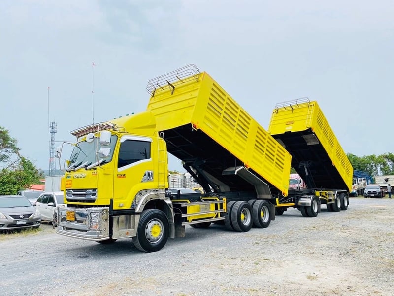 อีซูซุแม่+ลูก ไมล์แท้ 25,000ดม. บรรทุก 31.2ตัน ของใหม่ป้ายเกือบแดง