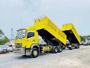 อีซูซุแม่+ลูก ไมล์แท้ 25,000ดม. บรรทุก 31.2ตัน ของใหม่ป้ายเกือบแดง