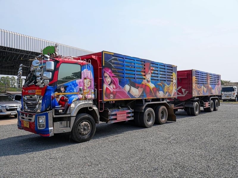 หน้าGiga แม่ดัมพ์ 10ลูก+ลูกดัมพ์ 12ล้อ น้ำหนักบรรทุก 29ตัน