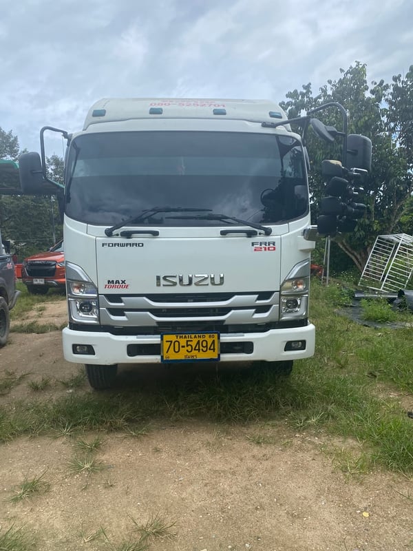 ISUZU FRR 210 แรงม้า รถบรรทุก 6 ล้อ ดั้มพ์ ปี 2024 