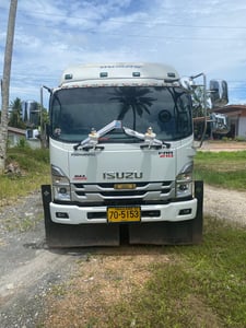 ISUZU FRR 210 แรงม้า รถบรรทุก 6 ล้อ ดั้มพ์สามมิตร ปี2023 