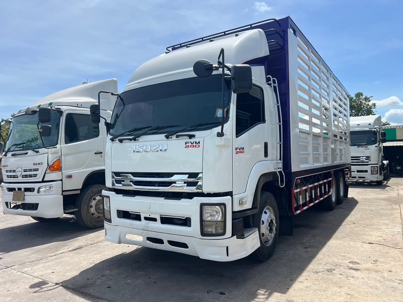 ISUZU #10ล้อ #FVM240 กระบะคอกเพลาเดียว ปี2553  