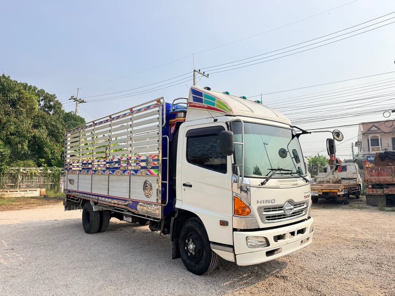 6ล้อ HINO MEGA150 ปี60 กระบะเนียม 5.60เมตร 