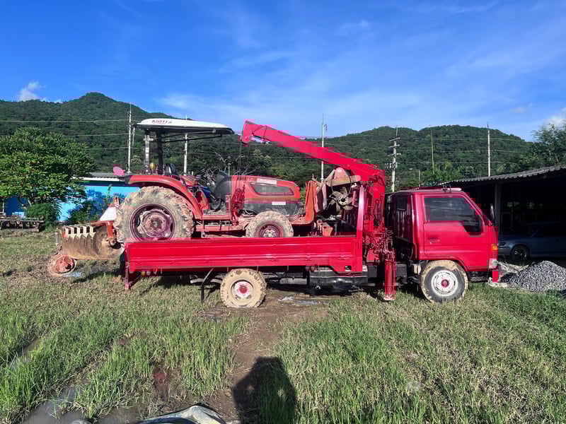 TOYOTA DYNA เครื่อง 14B  ติดเครน TADANO 2.5 ตัน  3 ปลอก 