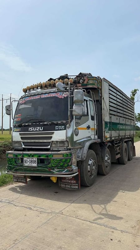 ISUZU deca 270 รถบรรทุก 12ล้อ ดั้มพ์แม่-ลูก ปี2004