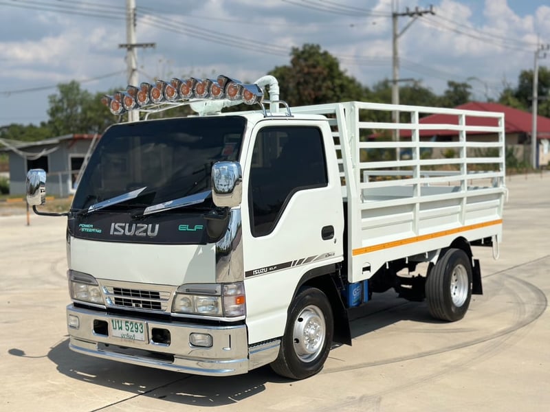 ISUZU NKR หัวการ์ตูน 🚚  กระบะพร้อมคอกเหล็ก
