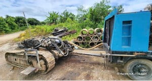 1.เครื่องเจาะแอร์แทรคยี่ห้อฟูรูกาว่า200 2.เครื่องปั๊มลมยี่ห้อแอร์แมน รุ่นPDS750S 3.เครื่องปั๊มลมยี่ห้อแอร์แมนรุ่นPDS175S