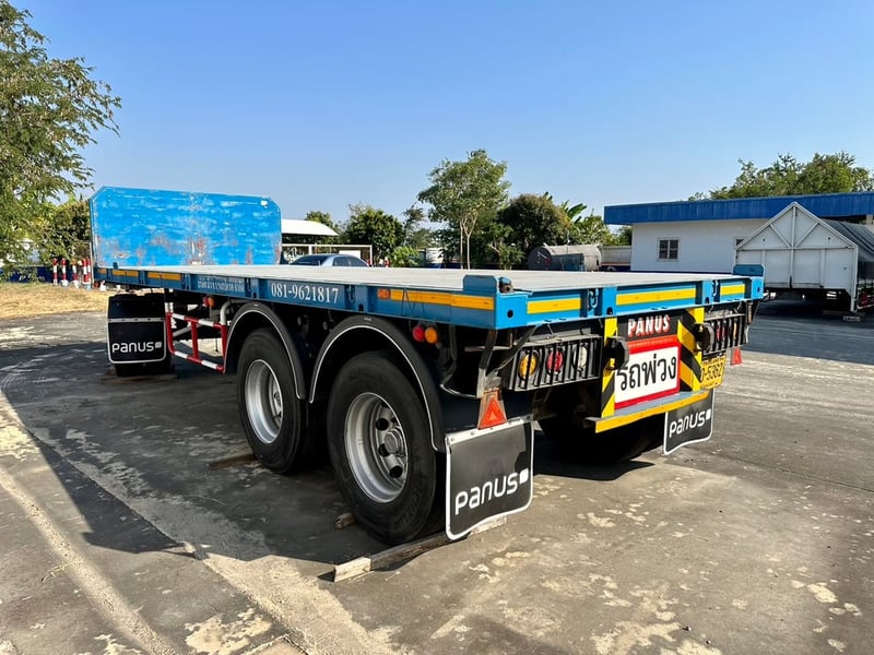 ลูกพ่วง พื้นเรียบ3เพลา Panus ปี66 ยาว7ม ลูกพ่วง พื้นเรียบ3เพลา Panus ปี66 ยาว7ม