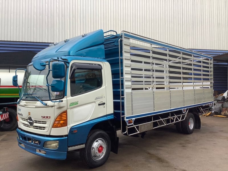 Hino 6 ล้อ กระบะพื้นเลทยาว 6.5 เมตร รถวิ่งน้อย ปี54 