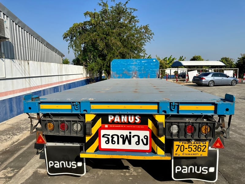 ลูกพ่วง พื้นเรียบ3เพลา Panus ปี66 ยาว7ม 