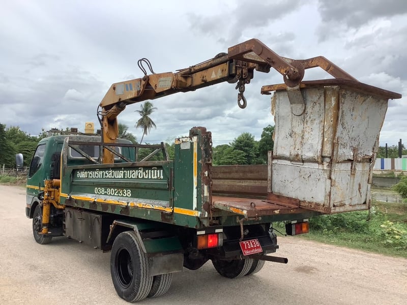 มิตซู 6 ล้อดั้ม 130 แรง กระเช้า ยูโร2 ปี 45  ราคา 290,000 บาทบาท 