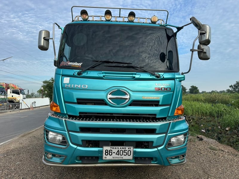Hino 344 ปี 66 ดั้มกระบะมิเนียม ไมล์น้อย มือเดียวป้ายแดง 