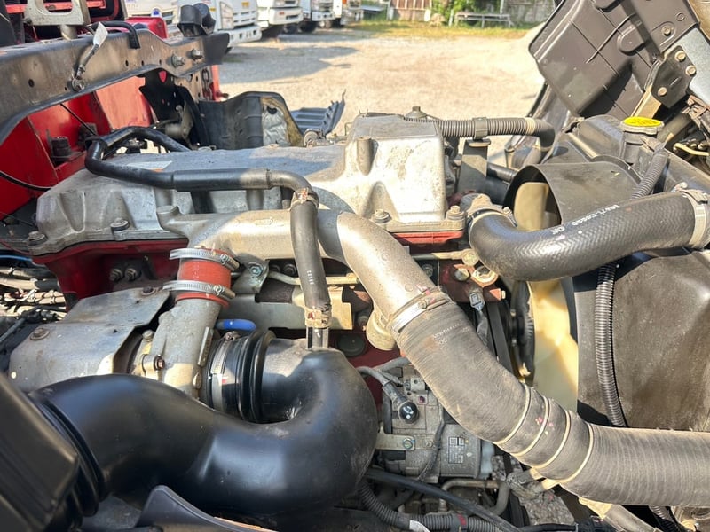 HINO MEGA175 ปี60 ดั้ม เครน ยูนิค 3.4ตัน 3ปอก กระบะดั้ม 5.20เมตร กว้าง 2.20เมตร 