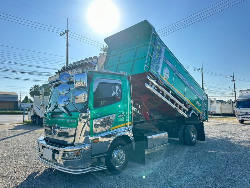 Hino mega 210 ปี64 ไมล์ 5x,xxx กระบะดั้มยาว 5เมตร