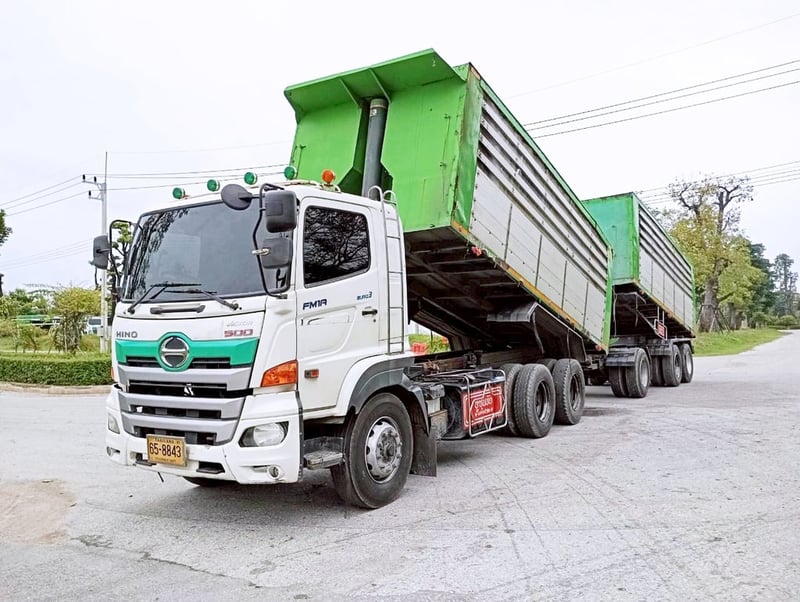 HINO Victor 500 344 แรง EURO 3 ทะเบียน 65-8843 พ่วง 65-8937