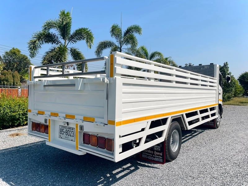 6 ล้อ HINO MEGA FC9JJ 150 แรง เทอร์โบ ปี 2557 กระบะสแตนเลสทั้งลูก รถห้าง