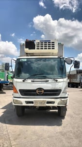 HINO สิบล้อ ตู้ห้องเย็น ฮีโน่เมก้า 260แรง เพลาเดียว รถบรรทุก 10ล้อ ตู้เย็น ปี2010