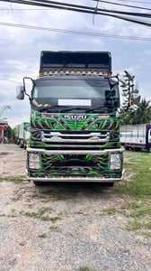 FXZ360 ดั้ม แม่+ลูก โทนดำเขียว ปี 55 อู่โชคชัย เนื้อๆ 28 ตัน 