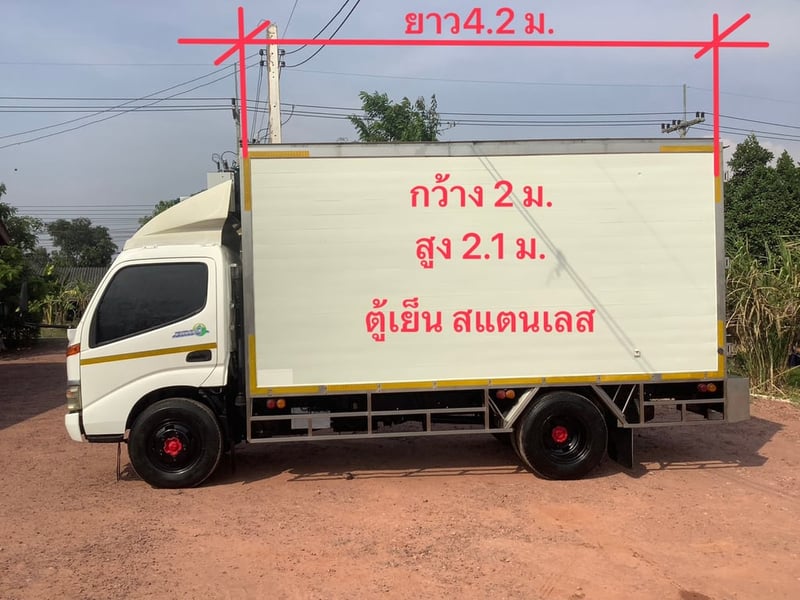 Hino 6 ล้อ ดูโท้ (คู้ทำความเย็น) 121แรง ยูโร2 ปี46 