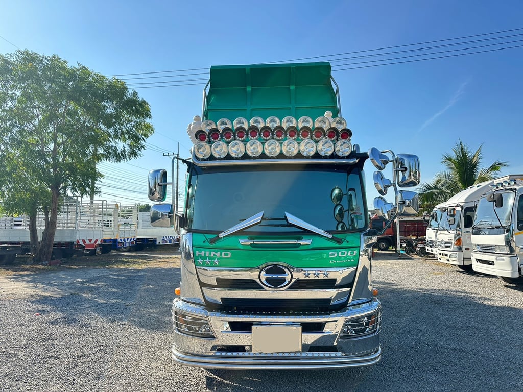 Hino mega 210 ปี64 ไมล์ 5x,xxx กระบะดั้มยาว 5เมตร