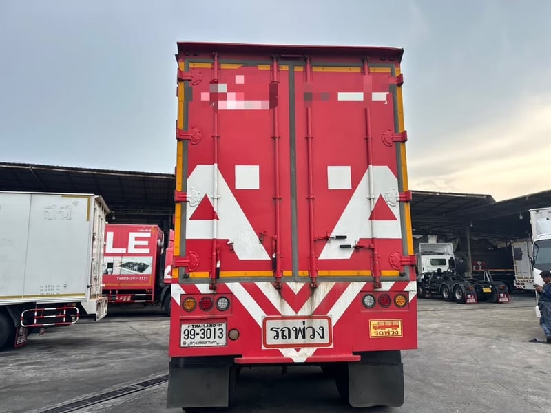 ลูกพ่วงตู้แห้ง6 บาน ย.7.2เมตร ปี53 ราคา 355,000 บาท ลูกพ่วงตู้แห้ง6 บาน ย.7.2เมตร ปี53 ราคา 355,000 บาท