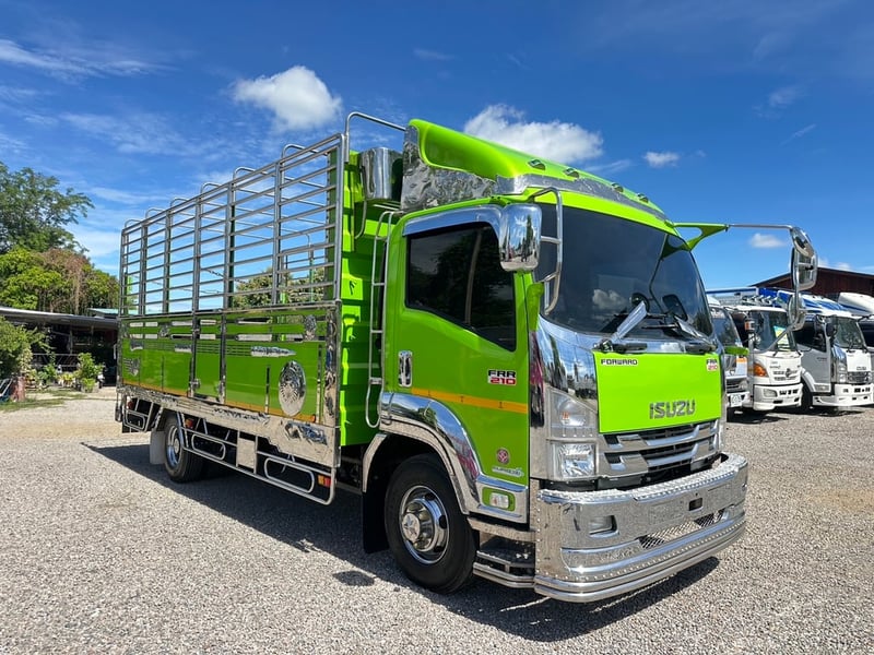 ISUZU #FRR210 2021 กระบะปิเนียนคอกเลส พื้นเลส 
