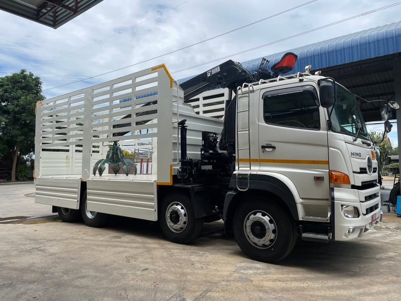 Hino 12 ล้อคอก พร้อมเฮียบ รถสภาพป้ายแดง รถยังไม่ได้จดทะเบียน