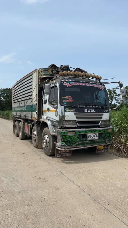 ISUZU deca 270 รถบรรทุก 12ล้อ ดั้มพ์แม่-ลูก ปี2004