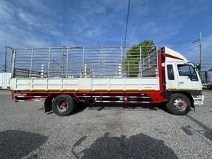 HINO  FF1J ปี43 ยาว 7.20 เมตร  รถบรรทุก 6ล้อ กระบะคอกสูง