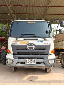 Hino344 พ่วงแม่+ลูกดั้มพ์ ปี61  