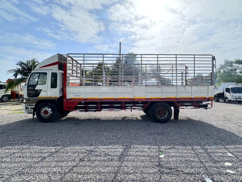 HINO  FF1J ปี43 ยาว 7.20 เมตร  รถบรรทุก 6ล้อ กระบะคอกสูง