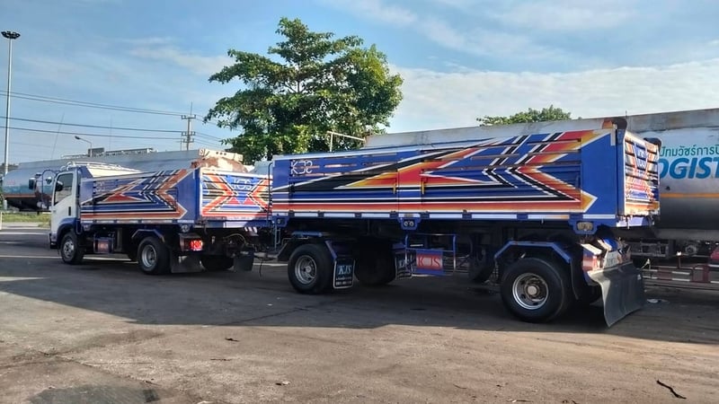 หกล้อดั้ม พ่วง แม่-ลูก FRR 210แรง ปี 2563