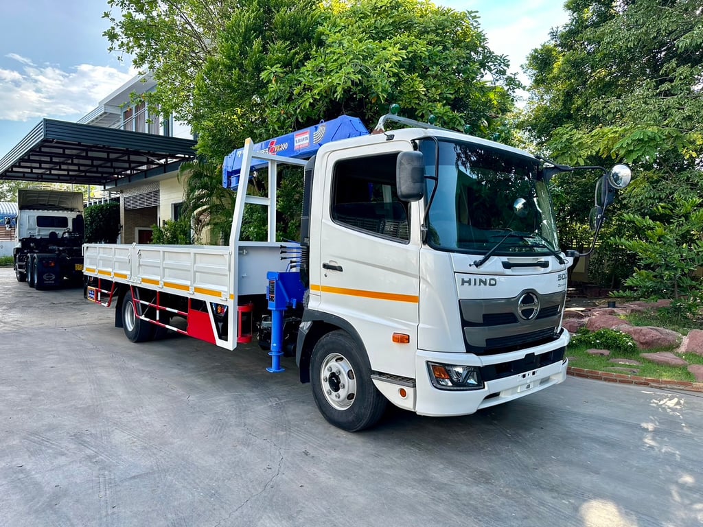 Hino 6ล้อ Fc9j210 ปี64 ติดเครน tadano 3ตัน4ปลอก 