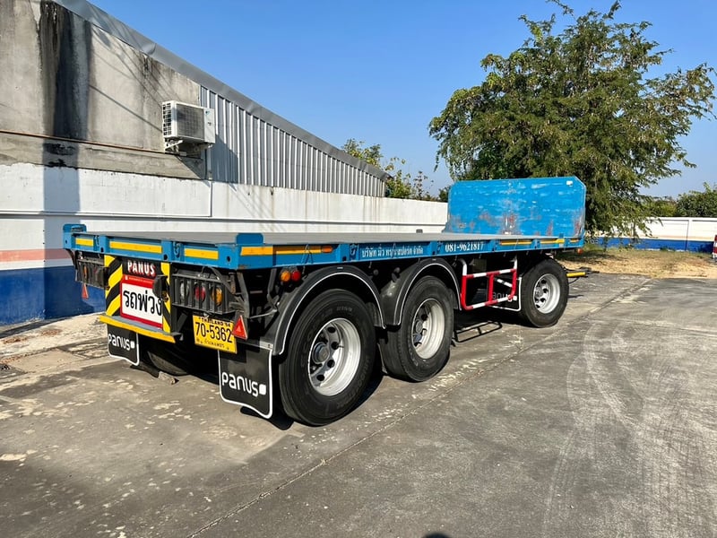 ลูกพ่วง พื้นเรียบ3เพลา Panus ปี66 ยาว7ม ลูกพ่วง พื้นเรียบ3เพลา Panus ปี66 ยาว7ม