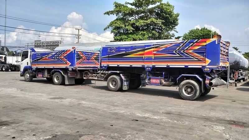 หกล้อดั้ม พ่วง แม่-ลูก FRR 210แรง ปี 2563