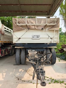 Hino344 พ่วงแม่+ลูกดั้มพ์ ปี61  