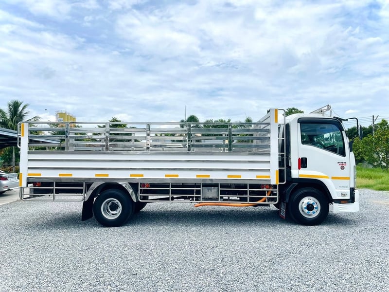 6 ล้อ ISUZU FRR 190 แรง เทอร์โบ ปี60 กระบะสแตนเลสทั้งลูก ยาว 5.60 กว้าง 2.20 สูง 1.30 เมตร 