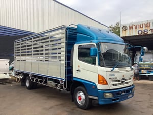 Hino 6 ล้อ กระบะพื้นเลทยาว 6.5 เมตร รถวิ่งน้อย ปี54 
