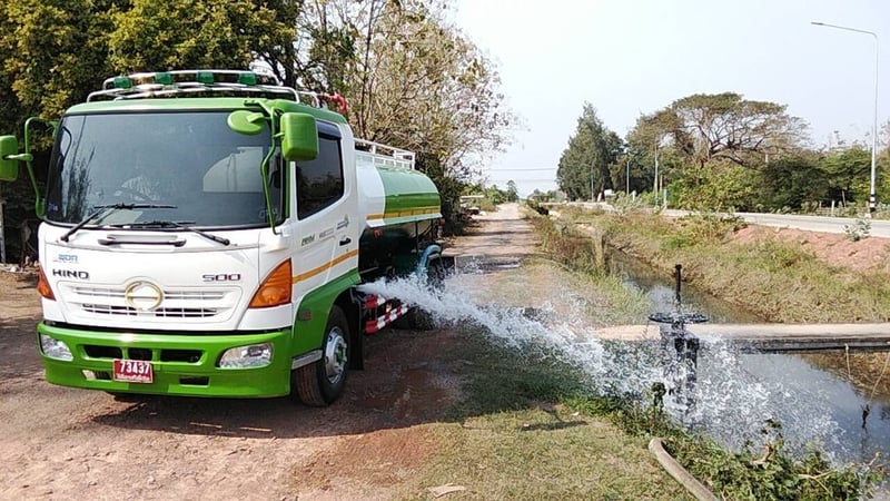 Hino6ล้อ(เมก้าFC9J)150แรง ยูโร2 ปี49 รถน้ำ 5,000 ลิตร