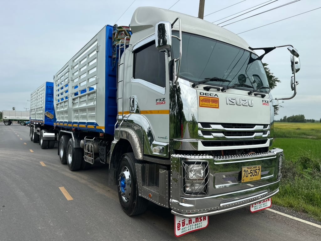ISUZU 360 ปี 61 ดั้มเกษตรอู่ ซีทีทรัค สภาพพร้อมใช้ ยางดี ใส่ได้ 32 ตัน